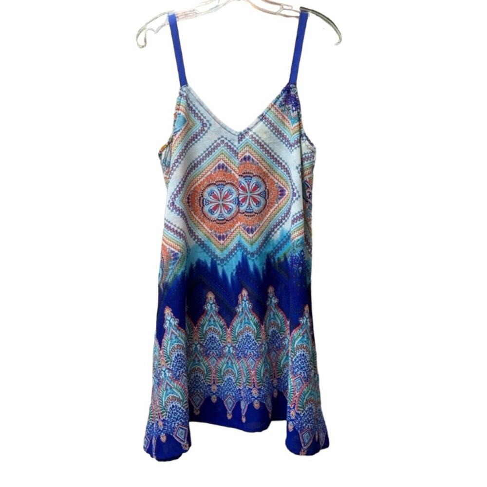 Pia Rossini Toulouse Beach Mini‎ Dress Multi Women’s Size M/L